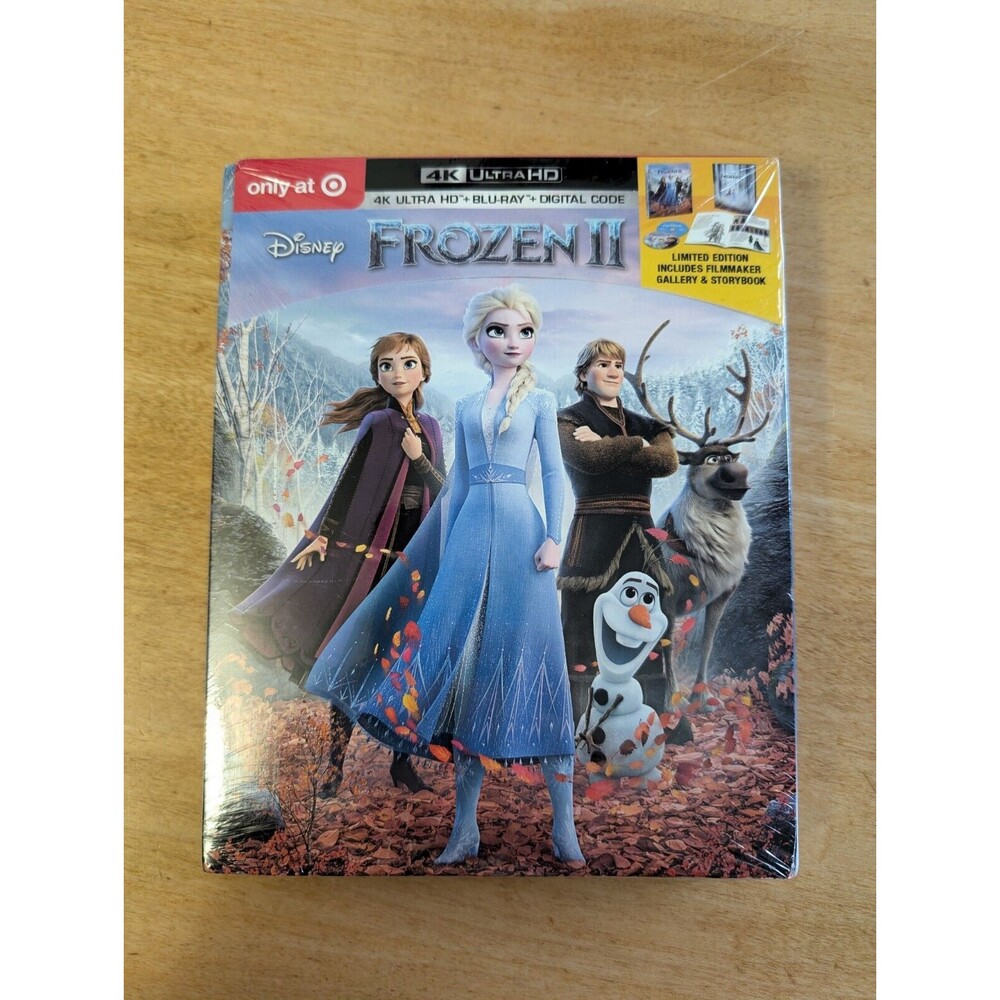 Frozen II (4K UHD, Blu-ray, Digital) Target Exclusive Storybook *SEALED* New‎